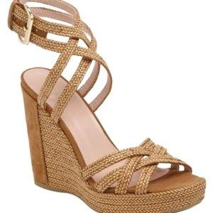 Stuart Weitzman "Reins" Laniard Wedge Sandal